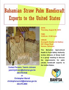 Straw Craft Export Meeting Flyer