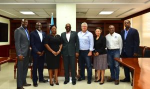 Pictured, from left: Mr. Hubert Edwards, BCCEC Treasurer; Mr. Jeffrey Beckles, BCCEC CEO; Mrs. Khrystle Rutherford-Ferguson, BCCEC Chairperson; Prime Minister Minnis; Mr. Kenneth Hutton, President, Abaco Chamber of Commerce; Mrs. Nicole Campbell, Permanent Secretary, co-chair Disaster Relief and Recovery Committee; Mr. John Michael Clarke, co-chair Disaster Relief and Recovery Committee; and Captain Stephen Russell, Director, National Emergency Management Agency (NEMA). PHOTO: Yontalay Bowe Prime Minister the Most Hon. Dr. Hubert Minnis emphasized the need to remove the red tape to ensure the rebuilding process on the islands of Abaco and Grand Bahama proceeds as quickly and efficiently as possible. Prime Minister Minnis was speaking at a meeting with the Bahamas Chamber of Commerce and Employers Confederation (BCCEC) on Thursday 19 September about rebuilding the islands affected by Hurricane Dorian. Chamber CEO Jeffrey Beckles assured the Prime Minister of the Chamber’s commitment to work with the Government to rebuild the devastated areas of Abaco and Grand Bahama. Kenneth Hutton, President of the Abaco Chamber of Commerce informed the Prime Minister that close to 200 Abaco businessowners attended a meeting on Wednesday 18 September to discuss the rebuilding effort. Mr. Hutton said the businessowners are committed and eager to return to the island to begin the rebuilding process. Source: Office of the Prime Minister