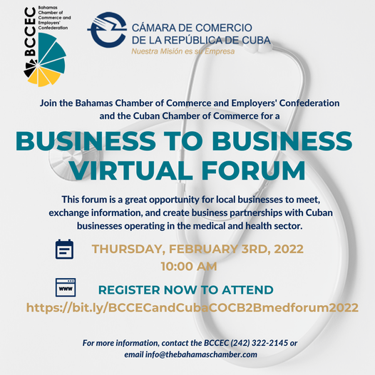 BCCEC & Cuba Chamber of Commerce – Business to Business Virtual Forum
