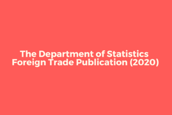 Department of Statistics Foreign Trade 2020