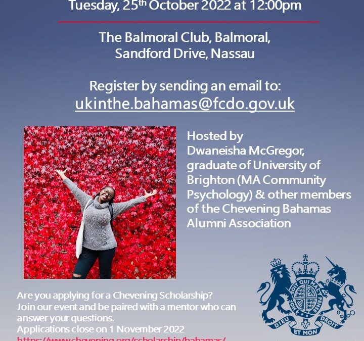 Chevening Scholarship: Information Session, Nassau
