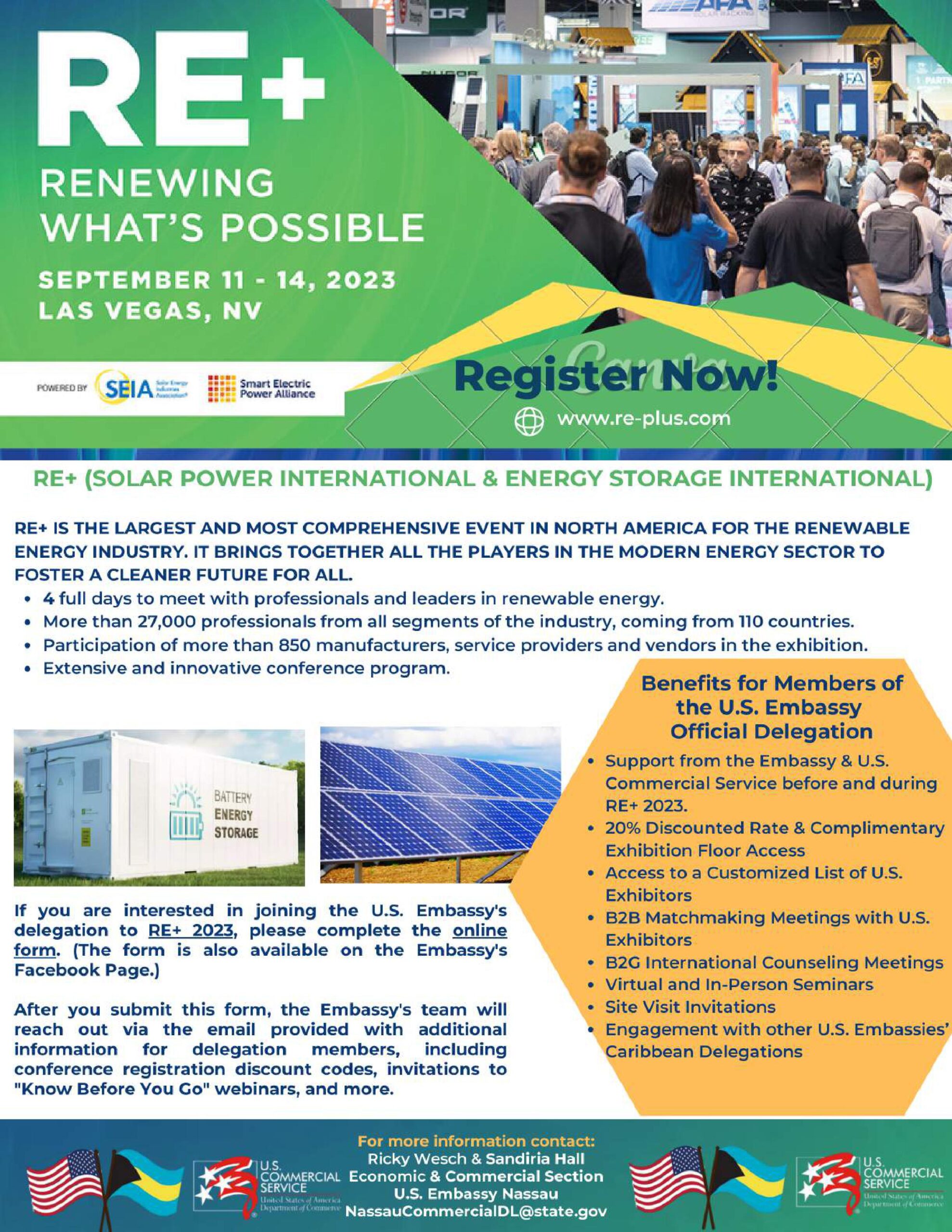 Renewable Energy (RE+) 2023 Conference, Las Vegas, NV Buying from the