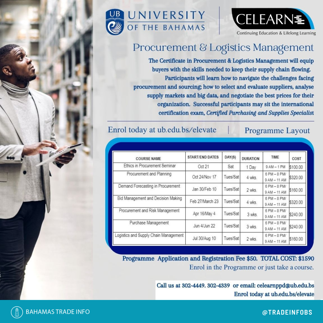 Social Media Post -- UB Logistics and Procurement Course