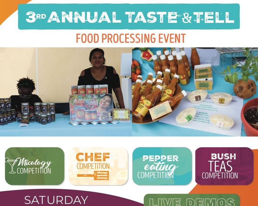 3rd Annual Taste and Tell: Food Processing Event