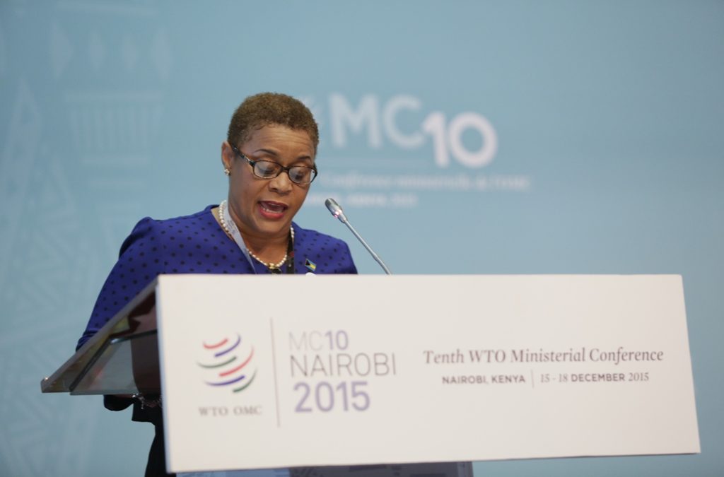 Minister of Financial Services led delegation to WTO Ministerial Conference