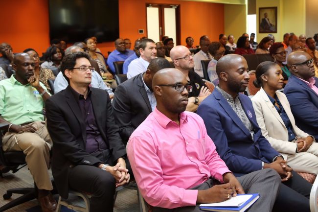 Prime Minister of Grenada address to staff