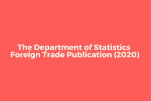 Department of Statistics Foreign Trade 2020