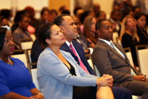 Officials attending the launch