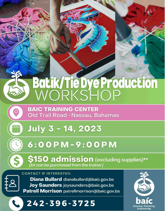BAIC Batik/Tie Dye Production Workshop