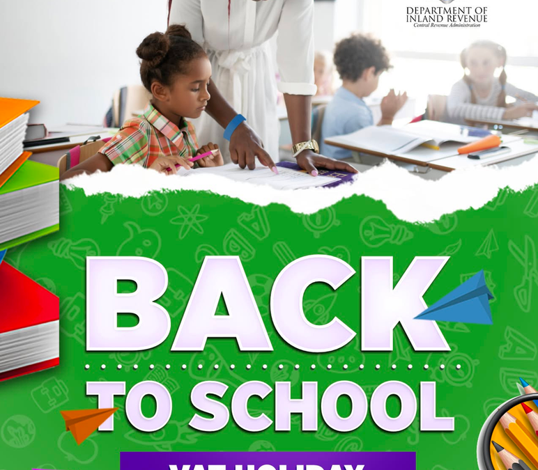 DIR – Back to School VAT Holiday  August 8th – September 5th, 2026
